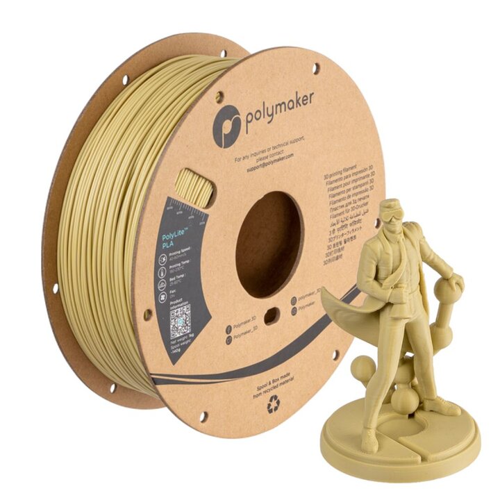 Polymaker - PolyLite PLA - Beige - 1,75 mm - 1 kg | Maison Drabie