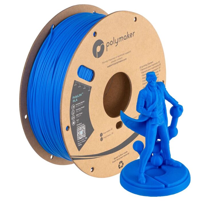 Polymaker - PolyLite PLA - Bleu Azure - 1,75 mm - 1 kg | Maison D