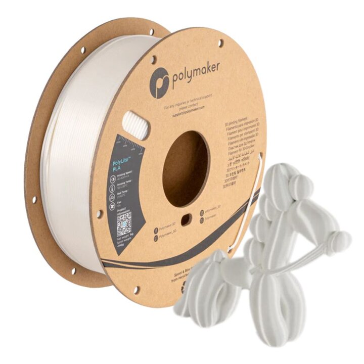 Polymaker - PolyLite Silk PLA - Blanc - 1,75 mm - 1 kg | Maison D