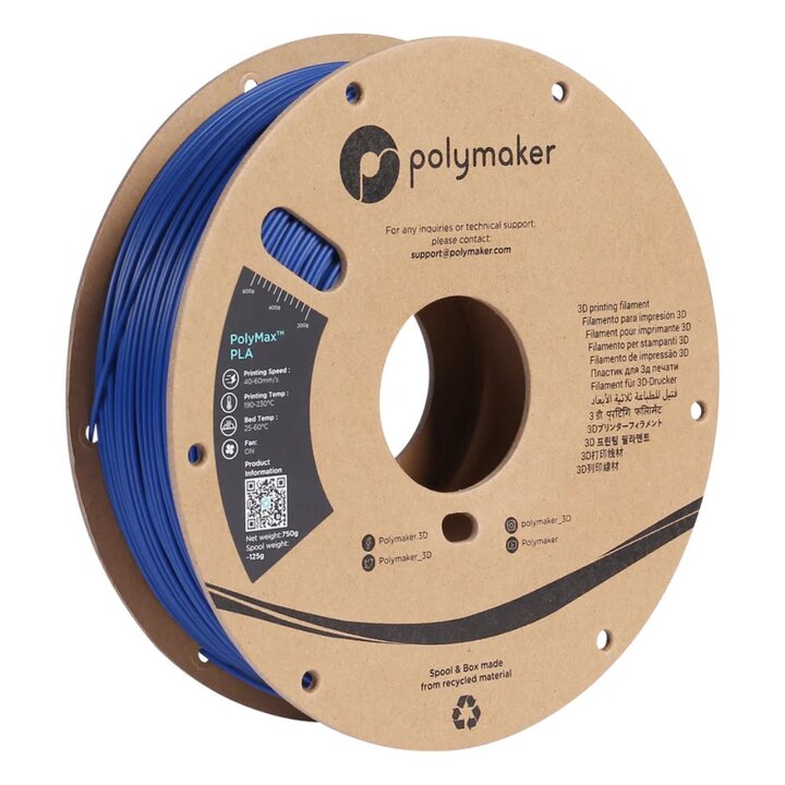 Polymaker - PolyMax Tough PLA - Bleu - 1,75 mm - 750 g | Maison D