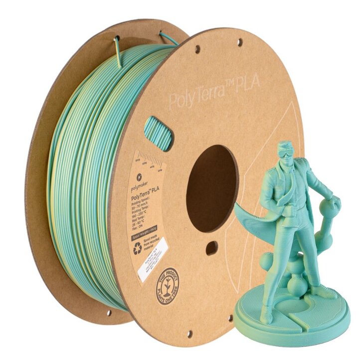 Polymaker - PolyTerra Dual PLA - Chameleon - Bleu/Jaune - 1,75 mm