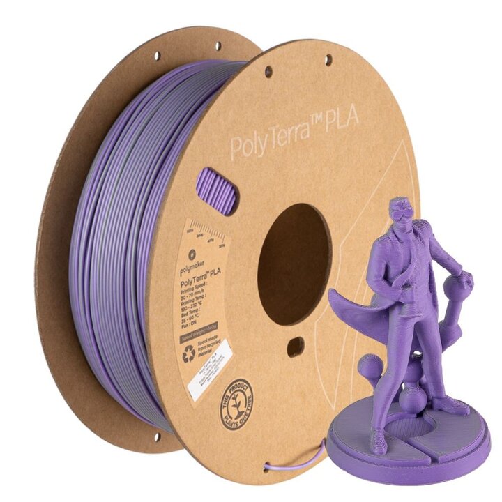 Polymaker - PolyTerra Dual PLA - Foggy Purple - Gris/Violet - 1,7