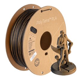Polymaker - PolyTerra Dual PLA - Shadow Orange - Orange/Noir - 1,