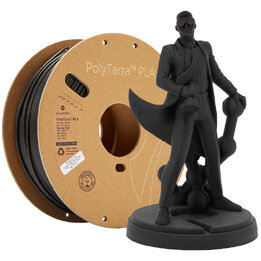Polymaker - PolyTerra PLA - Noir Charbon - 1,75 mm - 1 kg | Maiso
