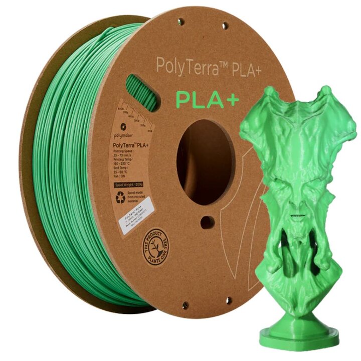 Polymaker - PolyTerra PLA+ - Vert - 1,75 mm - 1 kg | Maison Drabi