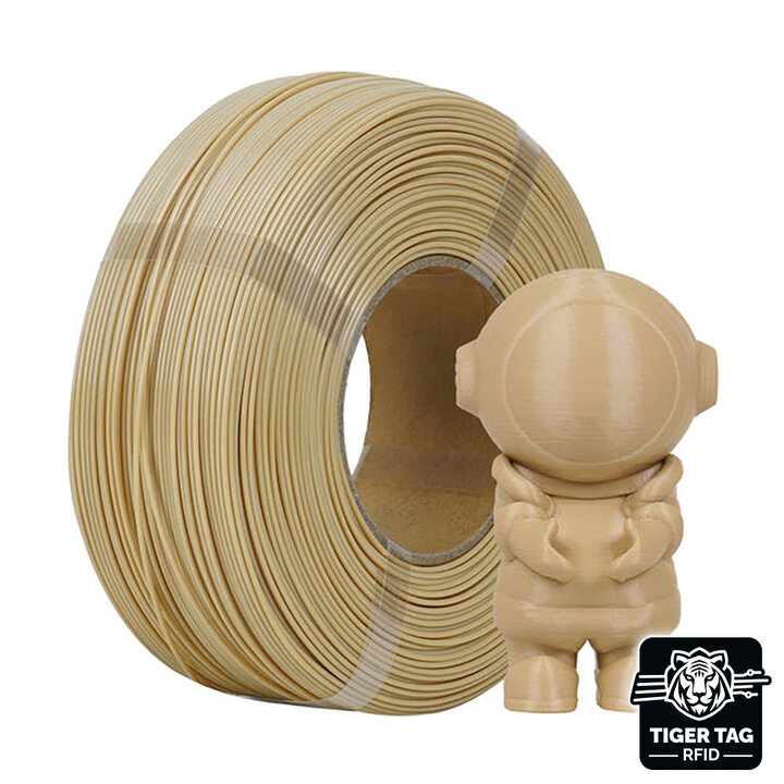 R3D - ABS+ - Café au Lait - 1,75 mm - 1 kg Recharge avec RFID Tig