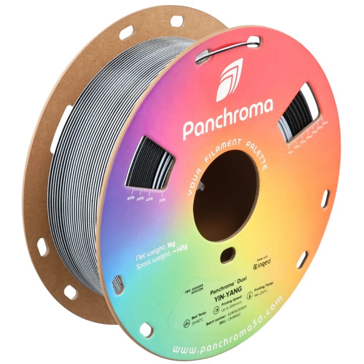 Panchroma Dual PLA - Yin-Yang - 1,75 mm - 1 kg | Espace Maker