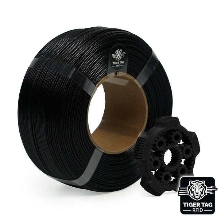 R3D - PETG-GF - Noir - 1,75 - 1 kg - Recharge avec RFID TigerTag 