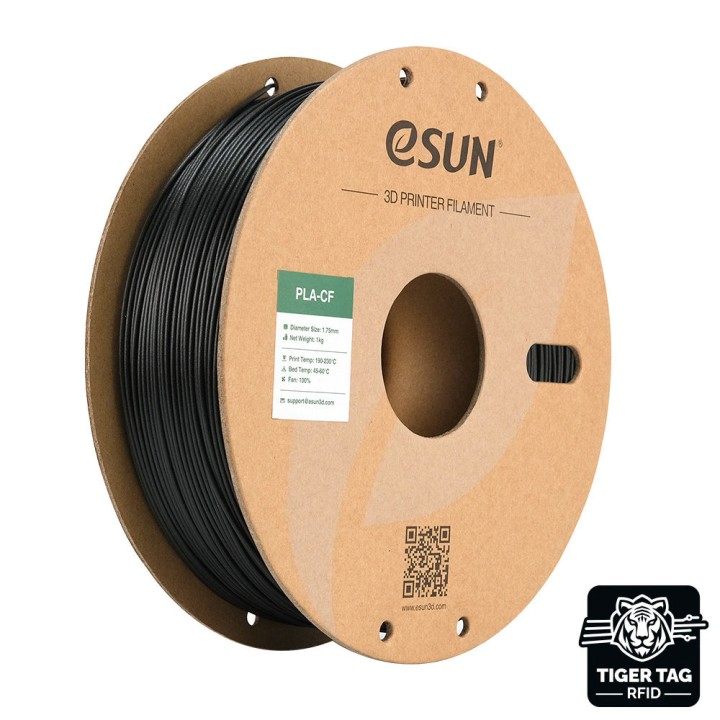 eSun - PLA-CF - Noir (Black) - 1.75 mm - 1 kg | Espace Maker
