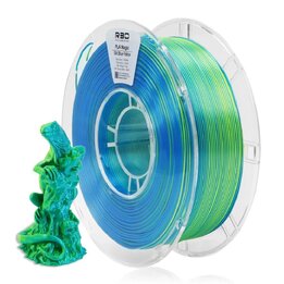 R3D - PLA Magic Silk - Bleu & Jaune - 1,75 mm - 1 kg | Maison Dra
