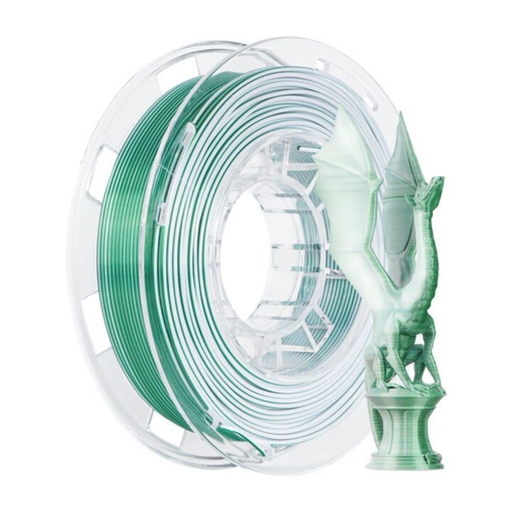R3D - PLA Magic Silk - Vert & Blanc - 1,75 mm - 1 kg | Maison Dra