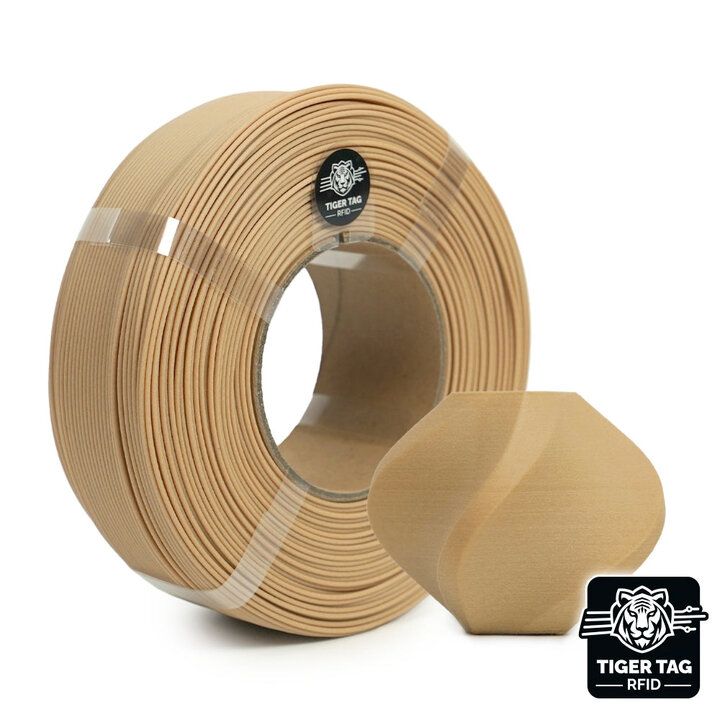 R3D - PLA Bois - Bois Clair - 1,75 mm - 1 kg - Recharge avec RFID