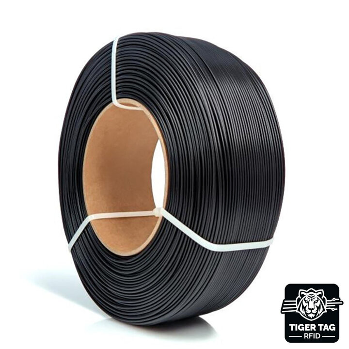 Rosa3D - ABS+ Matt Noir - 1,75 mm - 1 kg Recharge avec RFID Tiger