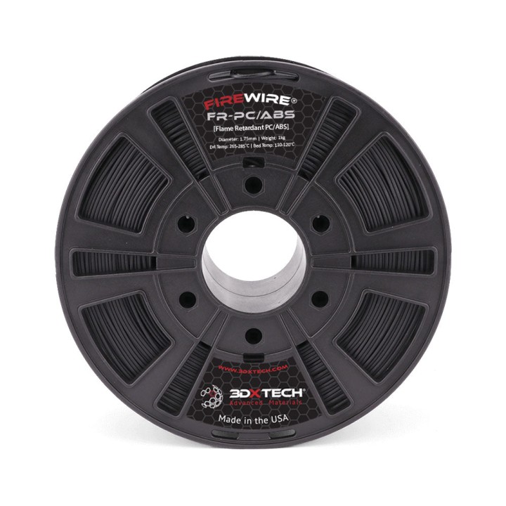 3DXTech - Firewire FR-PC/ABS (Flame Retardant) - Noir (Black) - 1.75 m