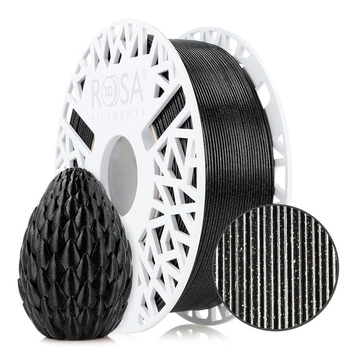 Rosa3D - PETG Galaxy HS - Noir - 1,75 mm - 1 kg | Maison Drabiec