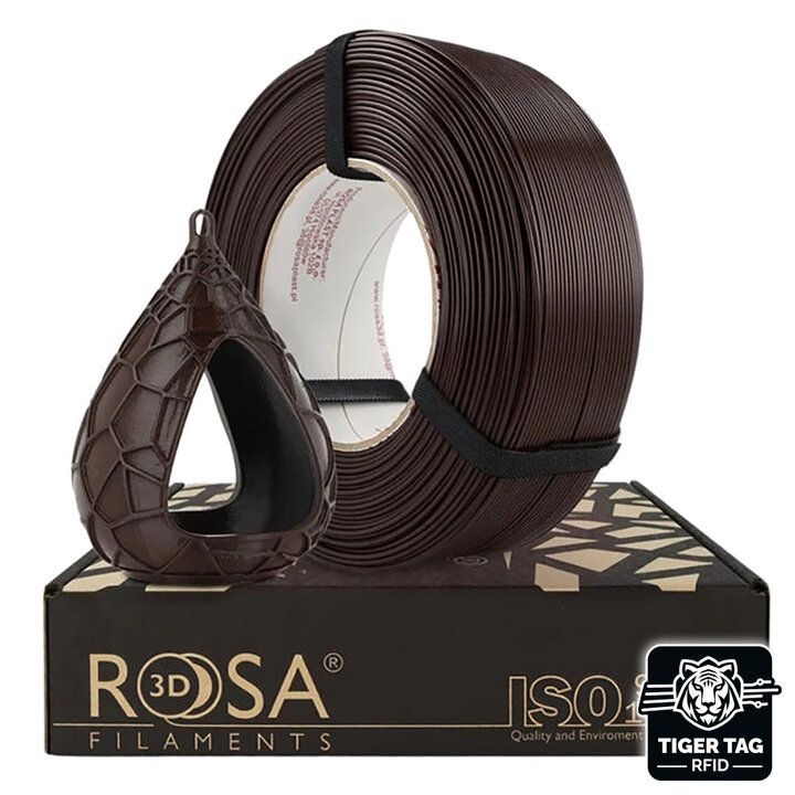 Rosa3D - PETG Standard HS - Chocolat - 1,75 mm - 1 kg Recharge av