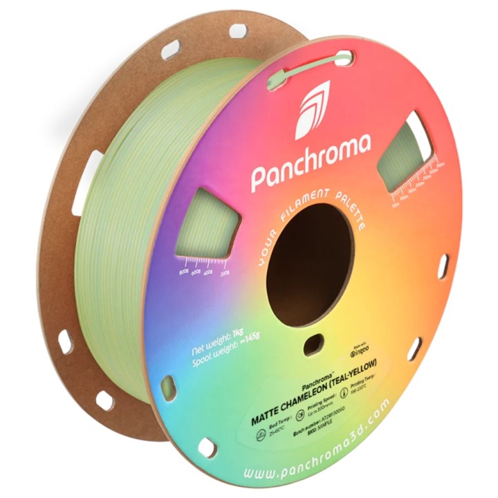 Panchroma Dual PLA - Mat Caméléon Bleu Arctique - Jaune (Matte Chamele