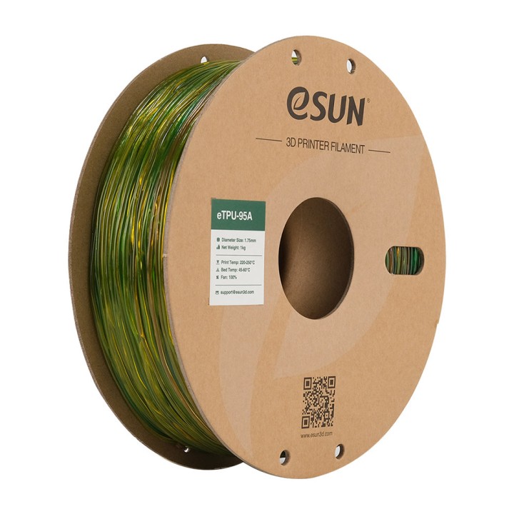 eSun - eTPU-95A - Arc-en-ciel (Rainbow) - 1,75 mm - 1 kg | Espace Make