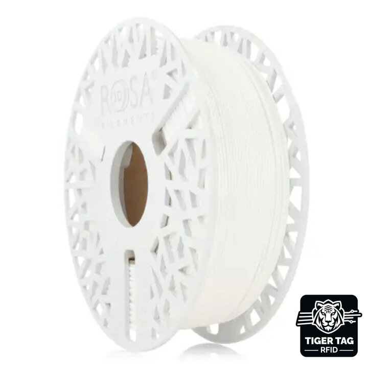 Rosa3D - PETG-PTFE Sliding - Blanc - 1,75 mm - 1 kg avec RFID Tig
