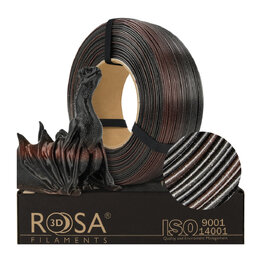 Rosa3D - PLA Galaxy - Arc-en-ciel Météore - 1,75 mm - 1 kg Rechar