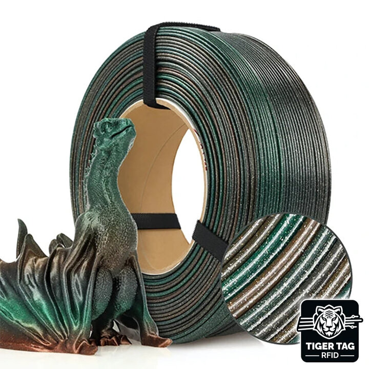 Rosa3D - PLA Galaxy - Arc-en-ciel Terra - 1,75 mm - 1 kg Recharge