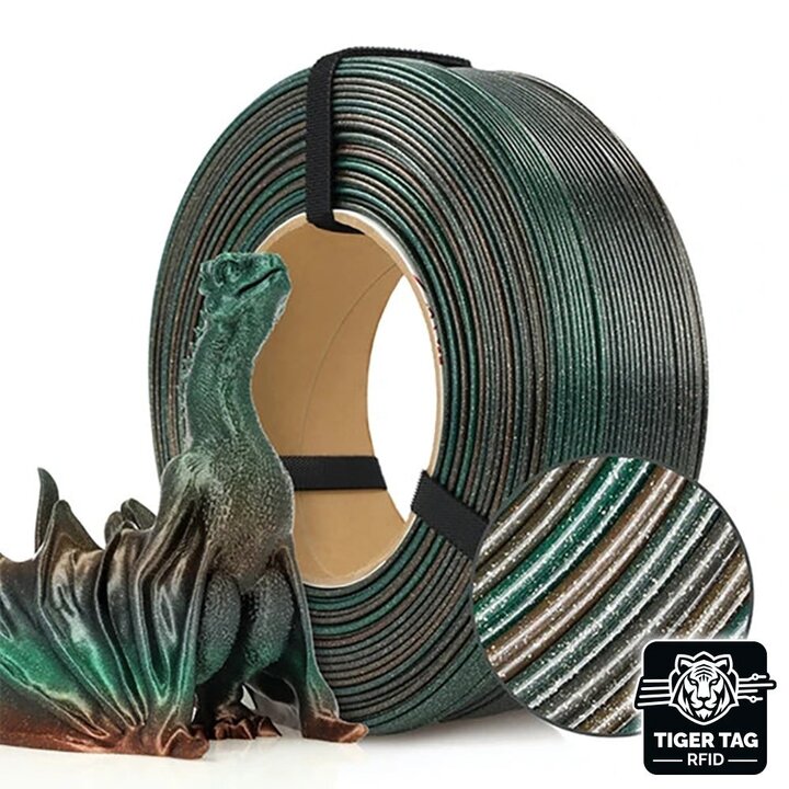 Rosa3D - PLA Galaxy - Arc-en-ciel Terra - 1,75 mm - 1 kg Recharge