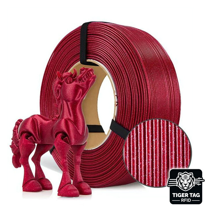 Rosa3D - PLA Galaxy - Rouge Bordeaux - 1,75 mm - 1 kg Recharge av