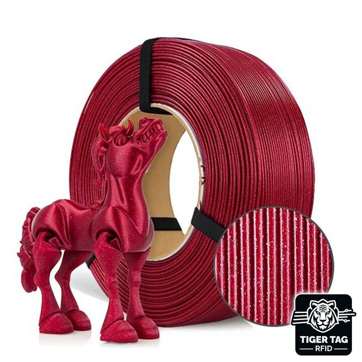 Rosa3D - PLA Galaxy - Rouge Bordeaux - 1,75 mm - 1 kg Recharge av