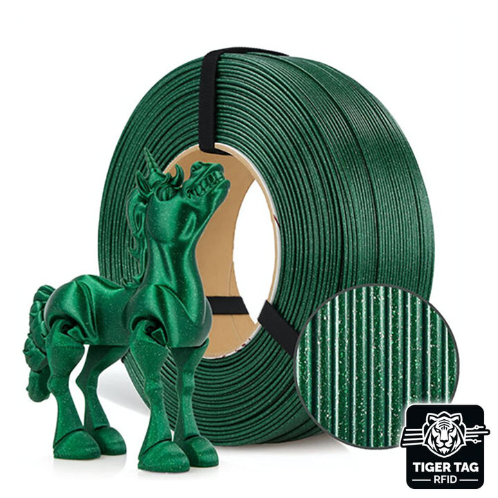Rosa3D - PLA Galaxy - Vert Émeraude - 1,75 mm - 1 kg Recharge ave