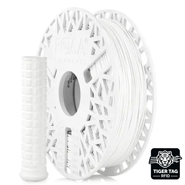 Rosa3D - TPU Flex LW - Blanc (White) - 1,75 mm - 700 g avec RFID Tiger