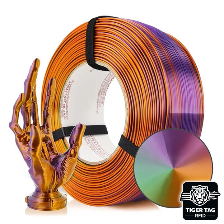 Rosa3D - PLA Magic Silk - Cameleon - 1,75 mm - 1 kg Recharge avec