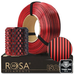 Rosa3D - PLA Magic Silk - Mystic Rouge & Noir - 1,75 mm - 1 kg Re
