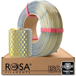 Rosa3D - PLA Magic Silk - Or & Argent - 1,75 mm - 1 kg Recharge a