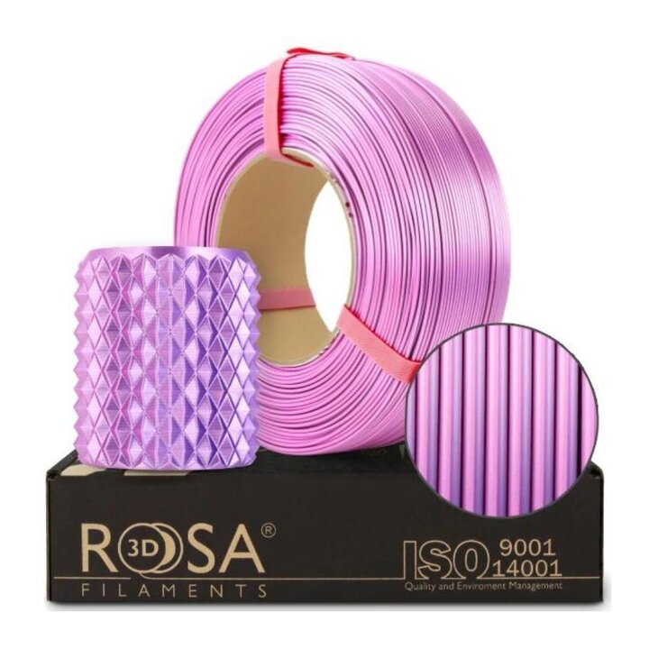 Rosa3D - PLA Magic Silk - Rose Dynamique - 1,75 mm - 1 kg Recharg