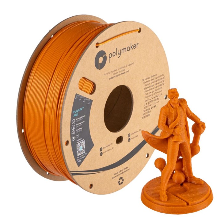 Polymaker - PolyLite Galaxy ABS - Orange - 1,75 mm - 1 kg | Espace Mak