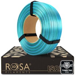 Rosa3D - PLA Arc-en-ciel Silk - Arc-en-ciel Océan - 1,75 mm - 1 k