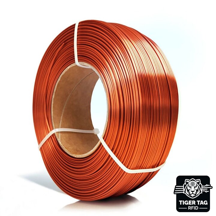 Rosa3D - PLA Silk - Cuivre - 1,75 mm - 1 kg Recharge avec RFID Ti