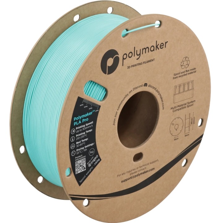 Polymaker - PLA Pro - Bleu Sarcelle (Teal) - 1,75 mm - 1 kg | Espace M