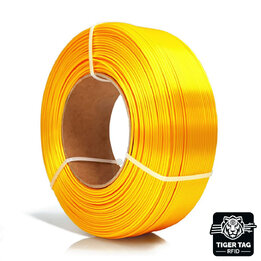 Rosa3D - PLA Silk - Jaune - 1,75 mm - 1 kg Recharge avec RFID Tig