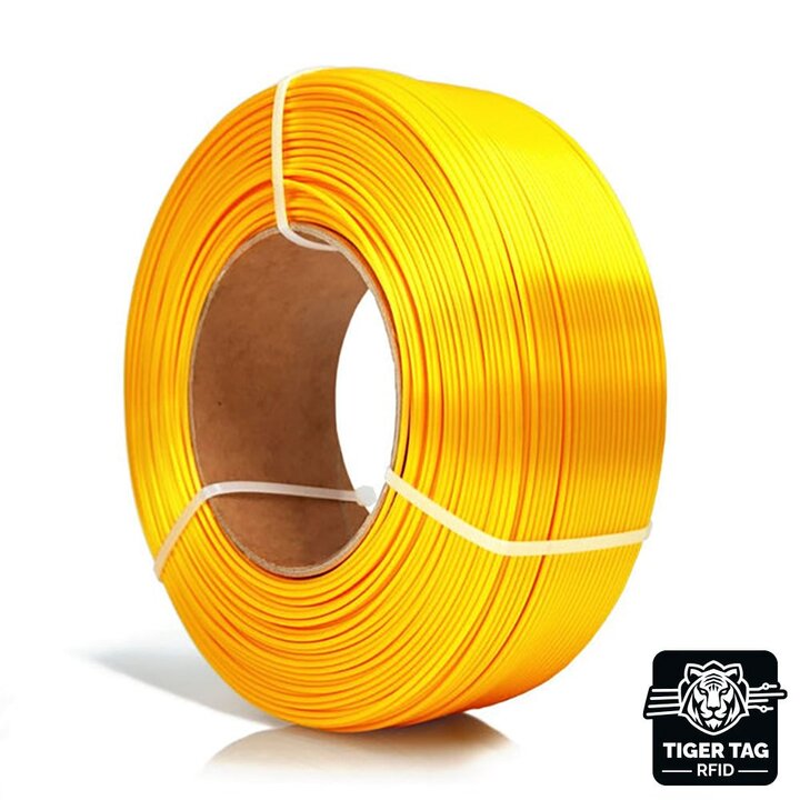 Rosa3D - PLA Silk - Jaune - 1,75 mm - 1 kg Recharge avec RFID Tig