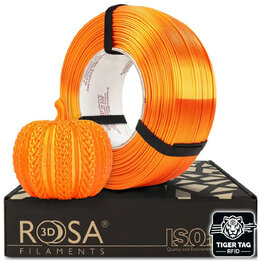 Rosa3D - PLA Silk - Orange - 1,75 mm - 1 kg Recharge avec RFID Ti