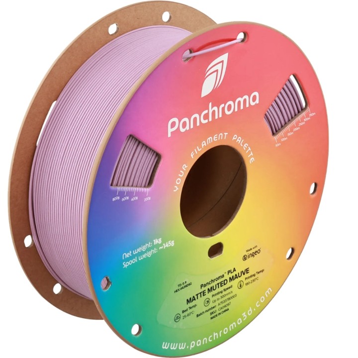 Panchroma PLA - Mat Mauve Doux (Matte Muted Mauve) - 1,75 mm - 1 kg | 