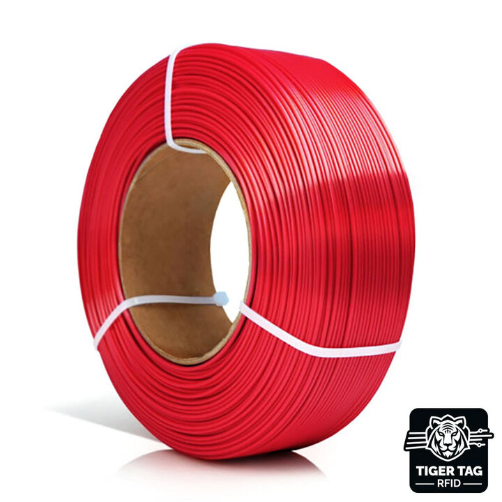 Rosa3D - PLA Silk - Rouge - 1,75 mm - 1 kg Recharge avec RFID Tig