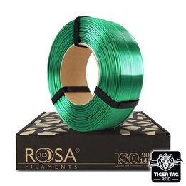 Rosa3D - PLA Silk - Vert Émeraude - 1,75 mm - 1 kg Recharge avec 