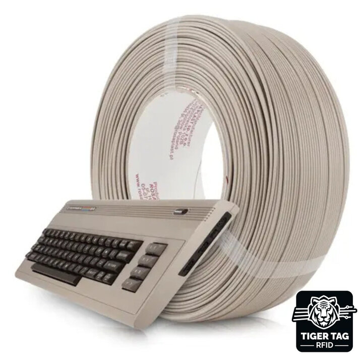 Rosa3D - PLA Starter - Gris Ordinateur 8bit Retro - 1,75 mm - 1 k