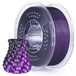 Elegoo - Silk PLA - Noire Violet (Black Purple) - 1,75 mm - 1 kg | Esp