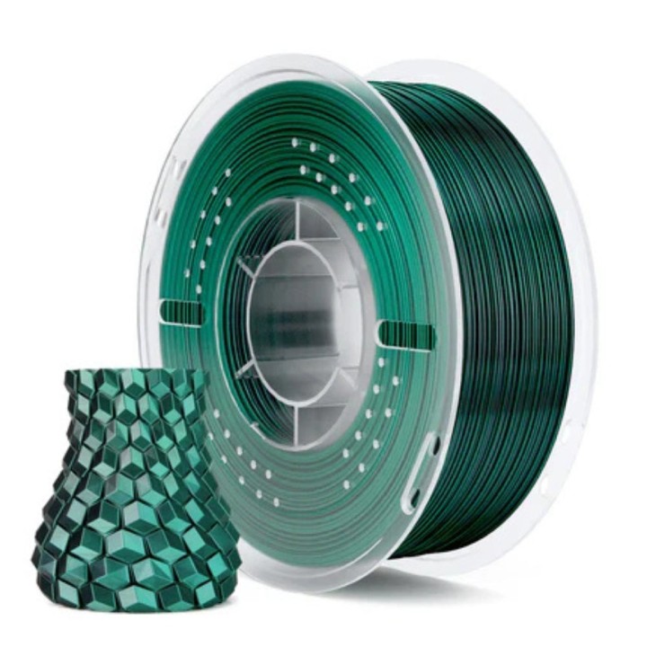 Elegoo - Silk PLA - Noire Vert (Black Green) - 1,75 mm - 1 kg | Espace