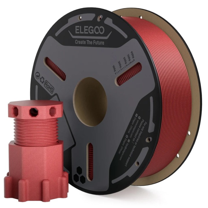 Elegoo - PETG-CF - Rouge (Red) - 1,75 mm - 1 kg | Espace Maker
