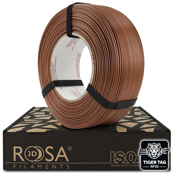 Rosa3D - PLA Starter - Mousse Moka - 1,75 mm - 1 kg Recharge avec