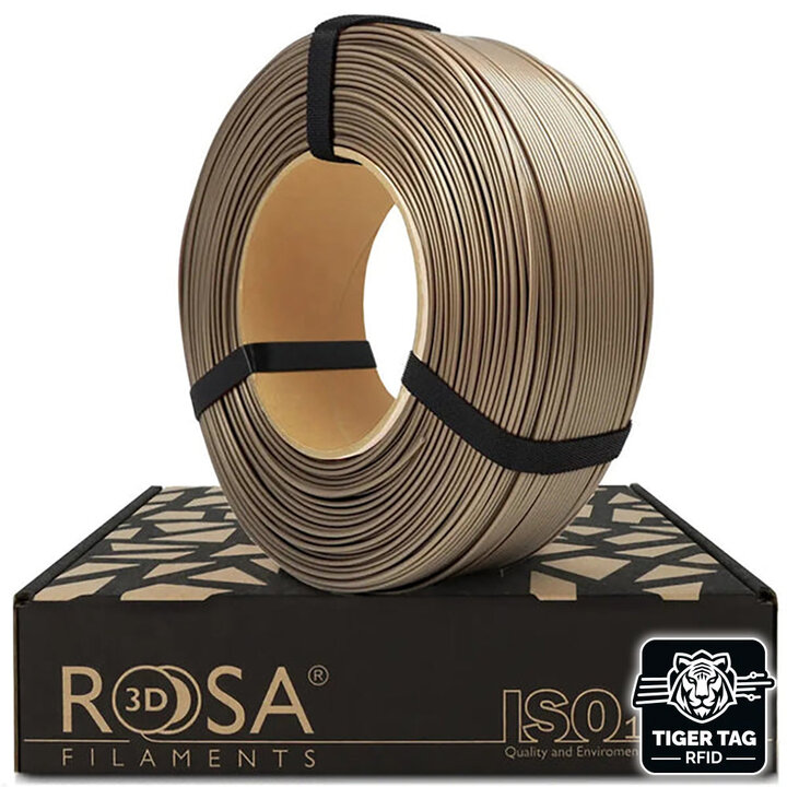 Rosa3D - PLA Starter - Or Perlé - 1,75 mm - 1 kg Recharge avec RF